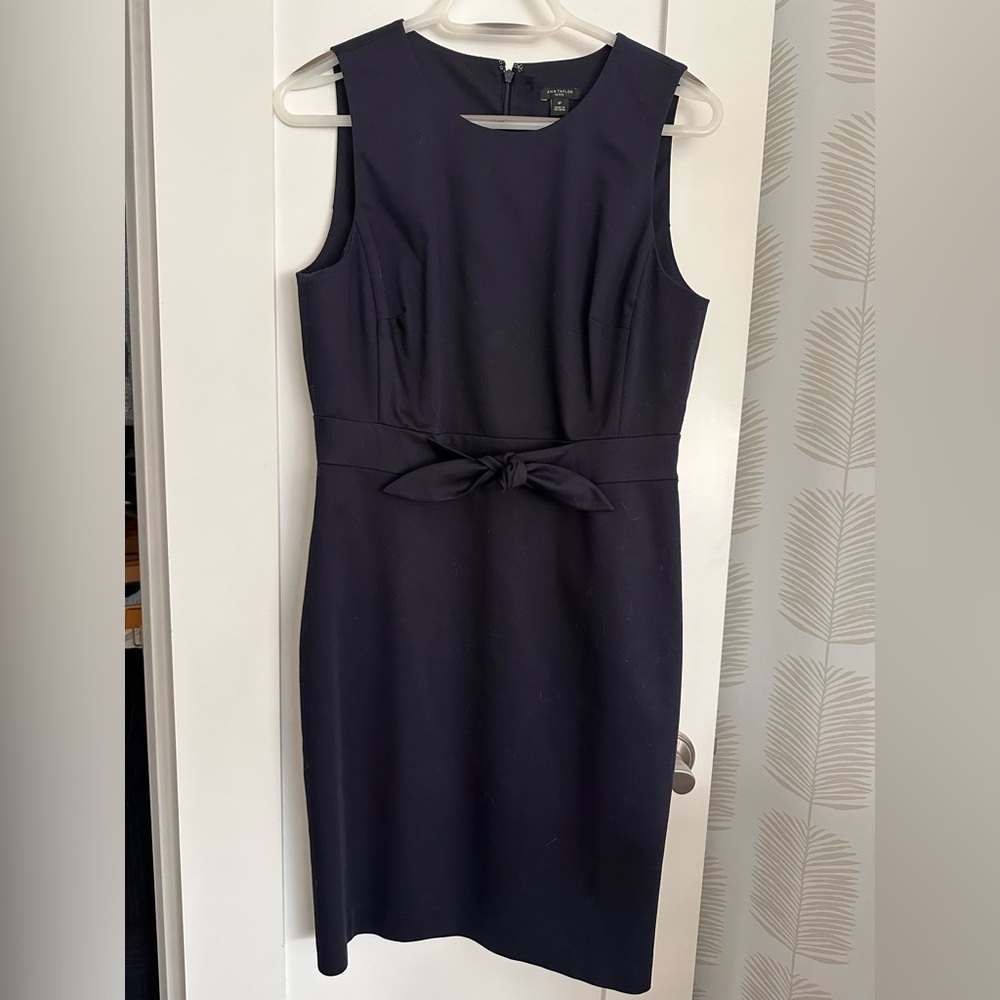 Ann Taylor Navy Midi Dress